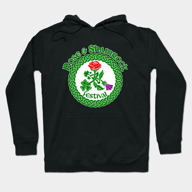 Rose and Shamrock Festival Logo Hoodie by roseandshamrock